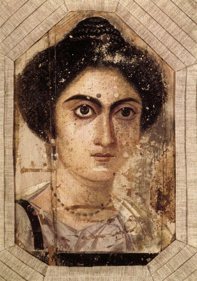 Funerary Portrait of Womane from El Fayum